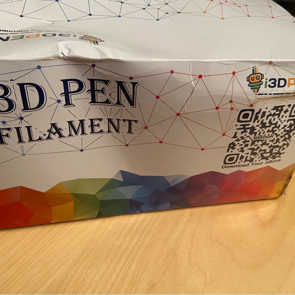 3-D filament pen refills, 21 colors, two packs have been open